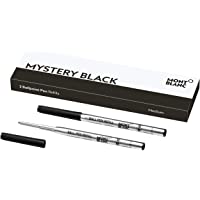 Montblanc 116190 Recambios para esferógrafo de tamaño M – Recargas de alta calidad en color Mystery Black